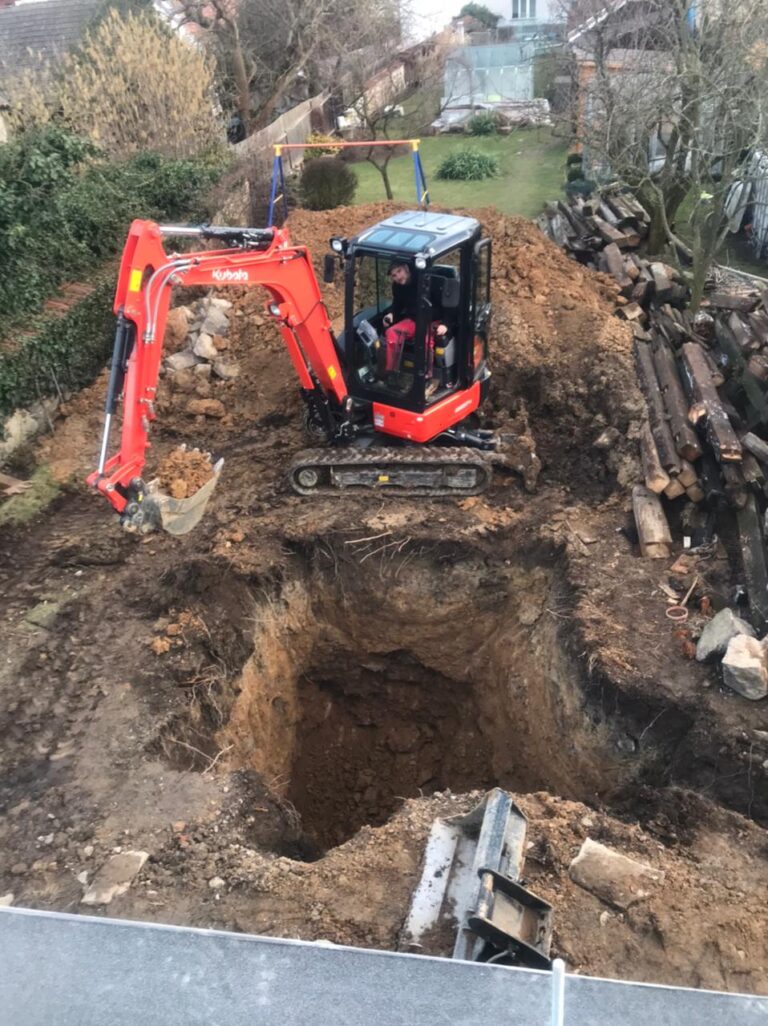 Příprava terénu na stavební práce