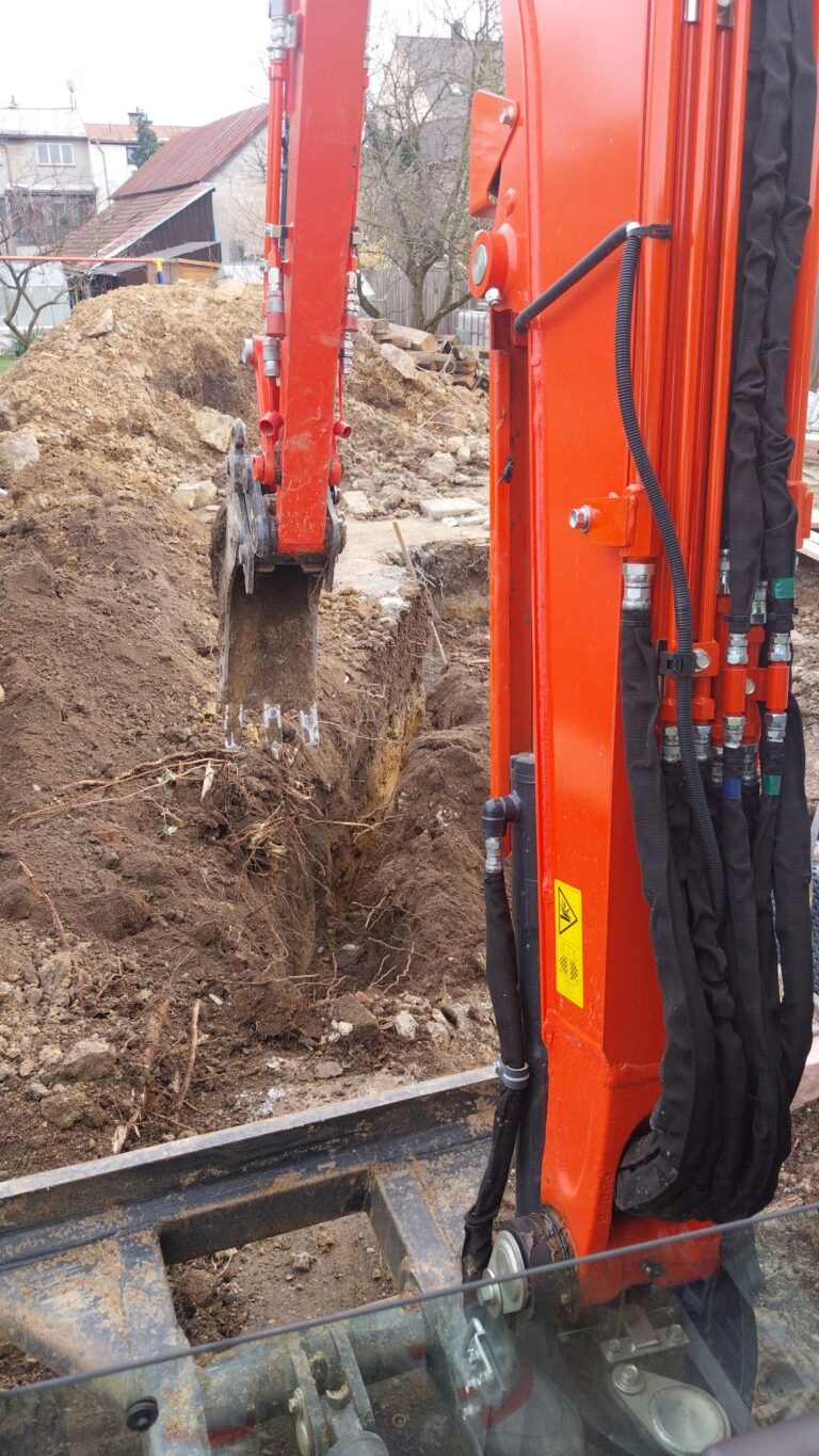 Příprava terénu na stavební práce