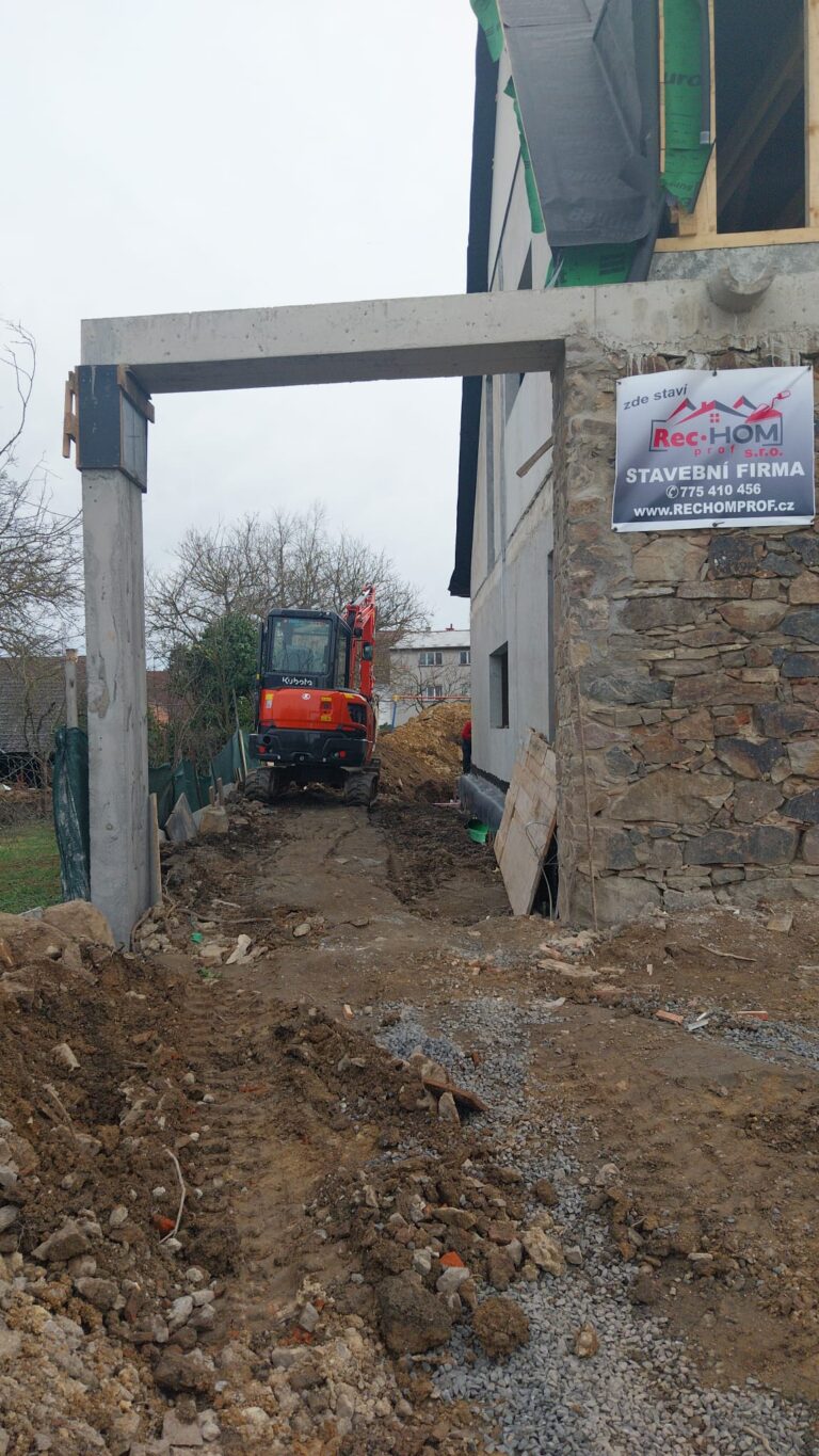 Příprava terénu na stavební práce