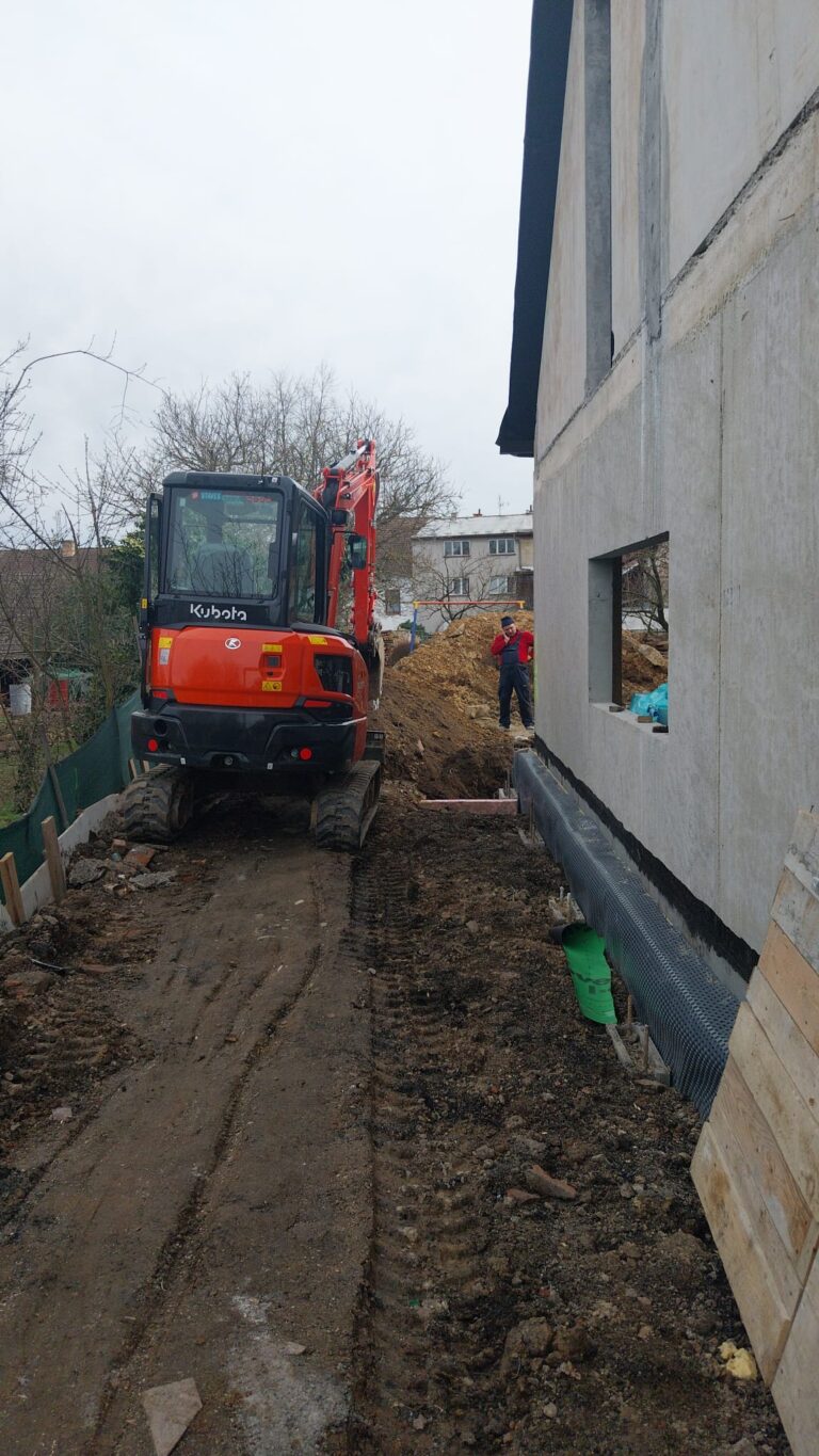 Příprava terénu na stavební práce