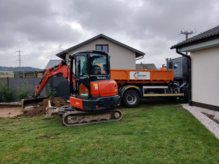 Příprava terénu na stavební práce