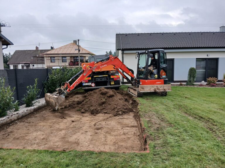 Příprava terénu na stavební práce