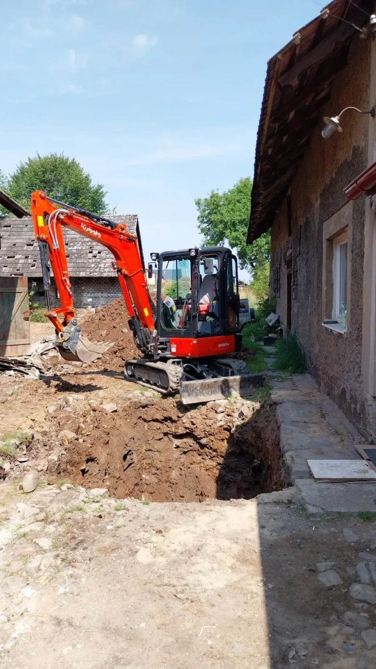 Příprava terénu na stavební práce