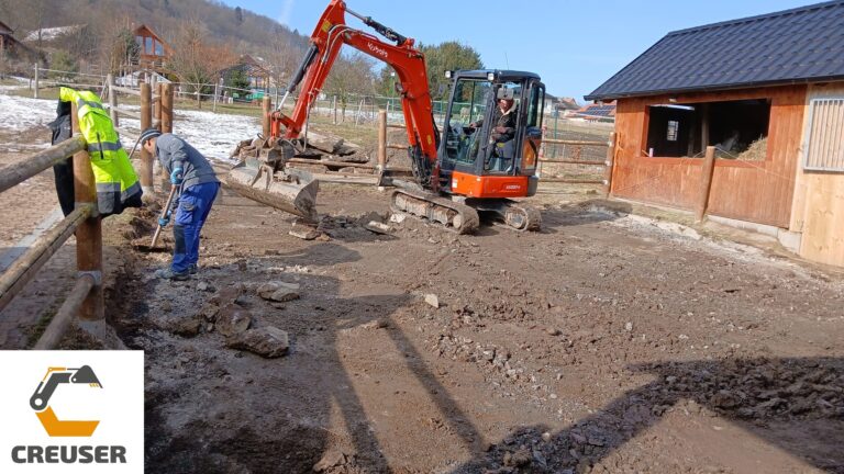 Realizace – zpevnění výběhu pro koně