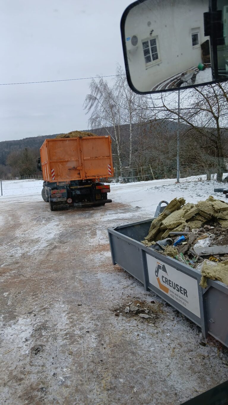 Pronájem kontajnerů, jejich nakládka a odvoz na skládku