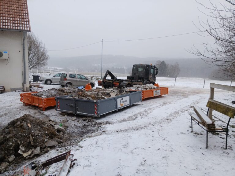 Pronájem kontajnerů, jejich nakládka a odvoz na skládku